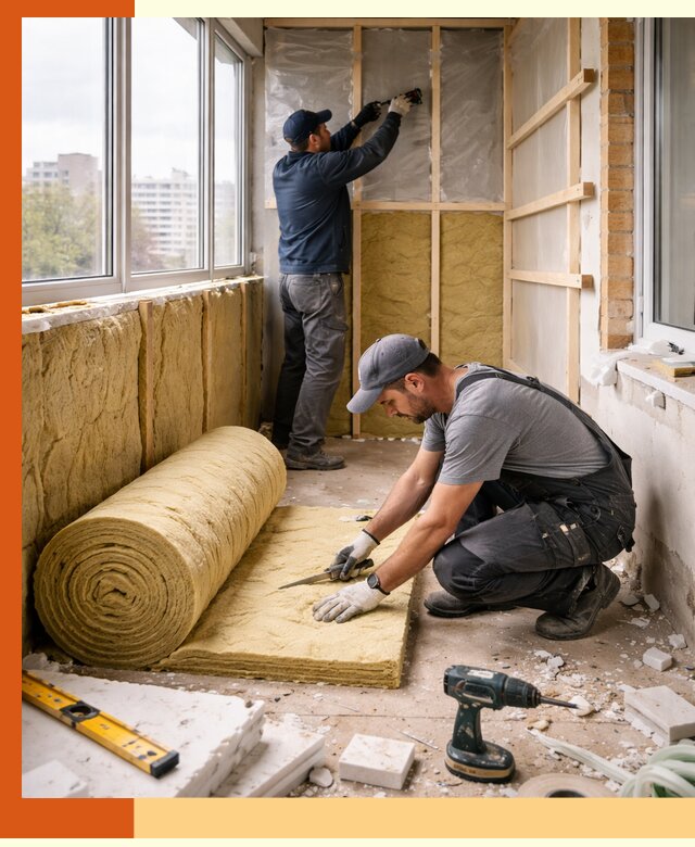 Утепление балкона под ключ в Орле качественно и быстро